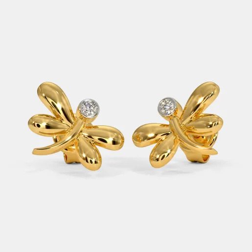 The Firefly Kids Stud Earrings Golden Jewellers Peshawar